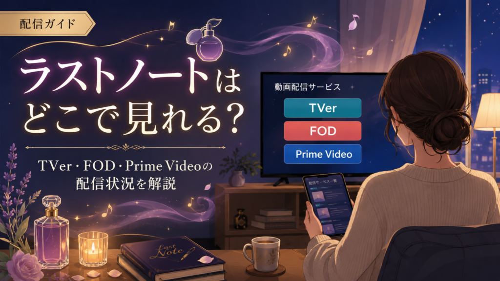 ラストノートはどこで見れる？TVerの無料見逃し配信とFOD・Amazon Prime Videoで見る方法